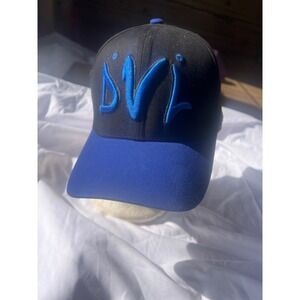 Black Blue DVL‎ Embroidered Baseball Cap Hat Adjustable Strap